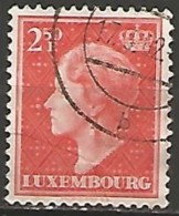 LUXEMBOURG N° 421A OBLITERE - 1948-58 Charlotte De Profil à Gauche