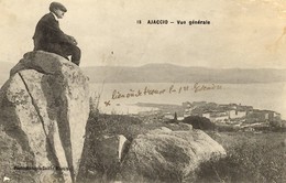 CORSE -- AJACCIO - Vue Du Golfe Où "se Trouve La 1ère Escadre", écrite Par Un Matelot Sur Le Cuirassé "Vergniaud" 1913 - Ajaccio