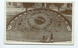 Somerset Postcard  Weston-super-mare The Floral Clock Rp Posted 1949 Stamp Has Gone - Weston-Super-Mare