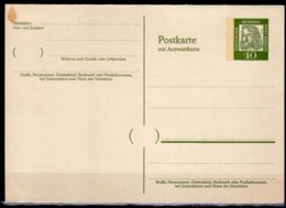 1961 W. Germany Postkarte Mit Antwortkarte Mint MI 350 Albrecht Dürer - Small Spot On The Front Card - Briefe U. Dokumente