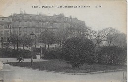 Pantin - Les Jardins De La Mairie - CPA Datée 1916 (voir Dos) - Pantin