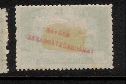 HUNGARY 1919 1 K 20 Overprint Offset SG 343 HM ZZ46 - Abarten Und Kuriositäten