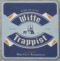 Sous-bock WITTE TRAPPIST La Trappe Abdij OBV Koningshoeven Bierdeckel Bierviltje Coaster (CX) - Beer Mats