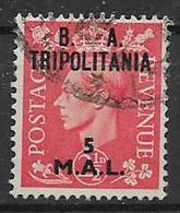 REGNO D'ITALIA 1951  OCCUPAZIONE BRITANNICA DELLA TRIPOLITANIA SASS. 31 USATO VF - Occ. Britanique MEF