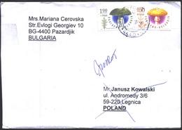Mailed Cover With Stamps Flora Mushrooms 2014  From Bulgaria - Briefe U. Dokumente