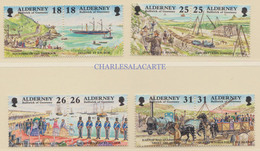 ALDERNEY AURIGNY 1997  MILITARY GARRISON ISLAND ANNIVERSARY  1ST. ISSUE   SG 102-109  U.M.  N.S.C. - Alderney