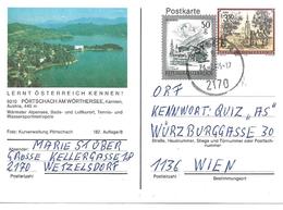 1700d: Bildpostkarte Motiv 9210 Pörtschach, Gelaufen 1986 - Pörtschach