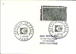 Lettre  1975 Arphila Poste Metier  75 Paris  C25/45 - Esposizioni Filateliche