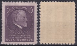 1953-248 CUBA REPUBLICA MNH 1953 Ed.555 RAFAEL MONTORO. - Ongebruikt