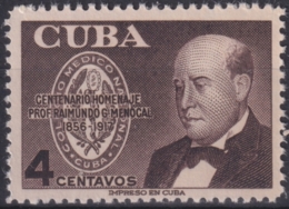 1956-382 CUBA REPUBLICA MNH 1956 Ed.680 FRANCISCO ROLDAN MEDICINE MEDICINA. - Ongebruikt