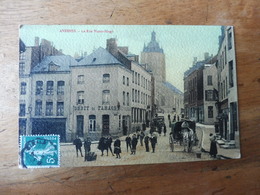 Année 1912  CPA   AVESNES-  La Rue Victor Hugo  (des Enfants Devant Le Débit De Tabacs- Un Mulet Tire Un Carosse ) - Avesnes Le Comte