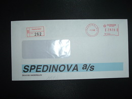 LR EMA PB 7230 à 2820 Du 7 2 89 HADERSLEV + SPEDINOVA A/s - Franking Machines (EMA)