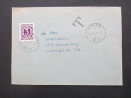 Österreich 1975 T Stempel Und Portomarke Nr. 256 Stempel Stainz Nach Schladming - Storia Postale