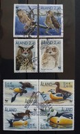 Aland Y/T N°109/12 Et 183/6 Oblitéré Théme W.W.F. " Oiseaux " - Gebraucht