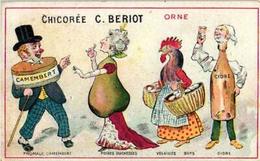 C1880 Anthropomorphic Dressed Food Veggie People, 3 Cards Chicken Perry Peach Cherry Pumpkin Cheese Goose Duck Vin TRoC - Other & Unclassified