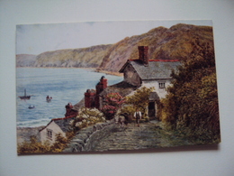 Post Card Of An Original Water Colour Drawing By A.R. QUINTON  "Clovelly Bay" - Clovelly