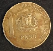 REPUBLIQUE DOMINICAINE - 1 PESO 1991 - "DUARTE" Sur Le Buste - KM 80.1 - Juan Pablo Duarte Y Diez - Dominicaine