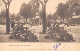 PARIS-75001-PLACE DU CHÂLELET, UN BANC - Arrondissement: 01