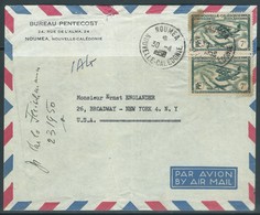 Neukaledonien, 1958 Luftpostbrief In Die USA - Brieven En Documenten