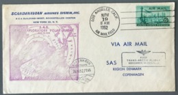 USA - FIRST EXPLORATORY POLAR FLIGHT - LOS ANGELES KOBENHAVN 1952 - (W1283) - Brieven En Documenten