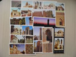 Full Complecte Of 12 Post Cards Cartes In Folder Ussr 1978 Uzbekistan Bukhara - Uzbekistan