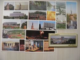 Full Complecte Of 12 Post Cards Cartes In Folder Ussr 1983 Uzbekistan Tashkent 2000 Years - Uzbekistan