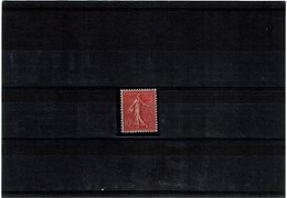VARIETE - SEMEUSE LIGNEE 10c TYPE III ROSE FONCE Y/T 129c  ** CENTRAGE PARFAIT COTE EUR 80 - Unused Stamps