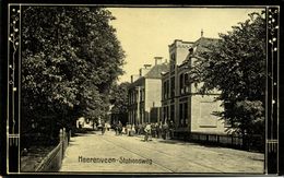 Nederland, HEERENVEEN, Stationsweg (1910s) Ansichtkaart - Heerenveen