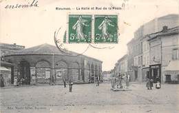 Rieumes          31             La Halle Et La Rue De La Poste      (Voir Scan) - Andere & Zonder Classificatie