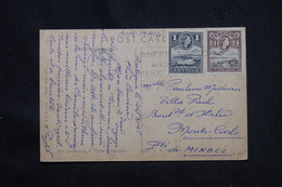 ANTIGUA - Affranchissement Plaisant De St Johnn's Sur Carte Postale En 1965 Pour Monaco  - L 59975 - 1960-1981 Interne Autonomie