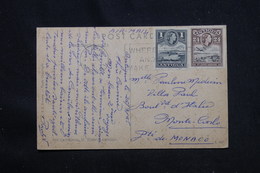 ANTIGUA - Affranchissement Plaisant De St Johnn's Sur Carte Postale En 1965 Pour Monaco  - L 59975 - 1960-1981 Autonomía Interna