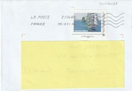 France 2014 : Montimbramoi  Lettre Verte Toulon Voiles De Légende - Storia Postale