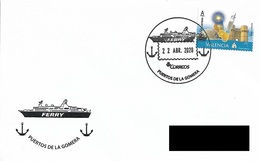 SPAIN. POSTMARK. FERRY. PUERTO DE LA GOMERA. 2020 - Otros & Sin Clasificación