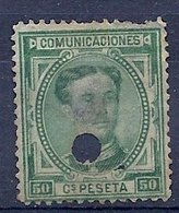 200034927  ESPAÑA  EDIFIL  TELEGRAFOS  Nº 179T  WITH PEELING - Télégraphe