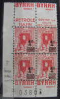 Algérie N° 158A Neuf Sans Gomme . 1F/90c. Double Paire De Carnet. Bande Publicitaire Publicité. Double Pub. - Unused Stamps