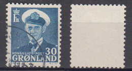 Denmark Greenland Mi# 33 Used 30 Ore Frederik IX 1953 - Usados