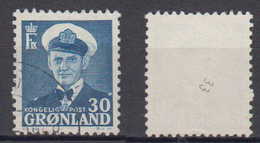 Denmark Greenland Mi# 33 Used 30 Ore Frederik IX 1953 - Usados