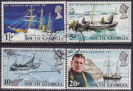 SOUTH GEORGIA 1972 SG #32-35 Compl.set Used Sir Ernest Shackleton - South Georgia