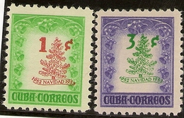 Rep.Cuba  Edifil 532/533* Mh  Serie Completa  Navidad  1952  NL562 - Ungebraucht