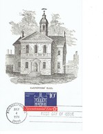 CARTE MAXIMUM  CARPENTERS' HALL / FIRST CONTINENTAL CONGRESS 1974 - Maximumkaarten