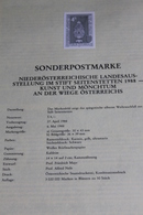 NÖ-Landesausstellung Im Stift Seitenstetten 1988 ;Österreich Amtl. Schwarzdruck Auf Schwarzdruckblatt 1988;27.Apr. 1988 - Music