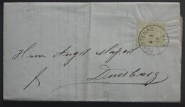 Norddeutscher Postbezirk 1870, Brief 1/3Gr FÜRSTENAU Gelaufen DUISBURG - North German Conf.
