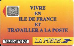 CARTE-PUBLIC-F136 B.550-50U-SC5an-Trou 6-12/90-LA POSTE-N° Série-5 Impacts-21904-Utilisé-TBE - 1990