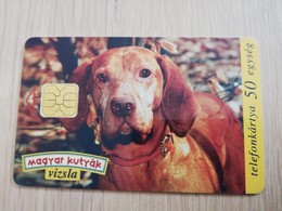 HONGARIA   50eg  CHIP CARD   Dog On Card VIZSLA    Fine Used    **1814** - Ungarn