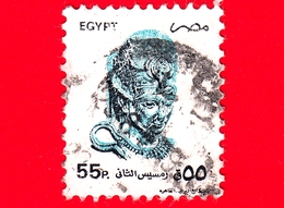 EGITTO - Usato - 1993 -  Archeologia - Faraone Ramses II - 55 - Used Stamps