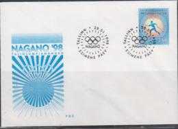 OLYMPICS -  ESTONIA - 1998 - NAGANO  ON  ILLUSTRATED FDC - Hiver 1998: Nagano