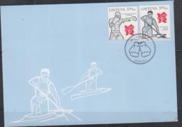OLYMPICS -  LITHUANIA - 2012 - LONDON OLYMPICS SET OF 2 ON ILLUSTRATED FIRST DAY COVER - Summer 2012: London