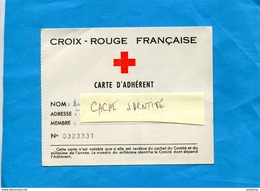 Croix Rouge -Carte D'adhérent Vignette 1970 Cachet- + Vignette Ligue Des Stés Croix Rouge 00.5 - Rode Kruis