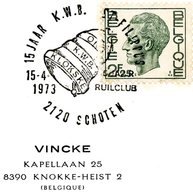 Thema "cloches" Cachet Spécial Schoten 15-4-1973 - Commemorative Documents