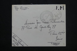 FRANCE / ALGÉRIE - Cachet Du Vaguemestre Du SP 88980 Sur Enveloppe En FM En 1959 Pour Paris Par Avion - L 60016 - Oorlog In Algerije